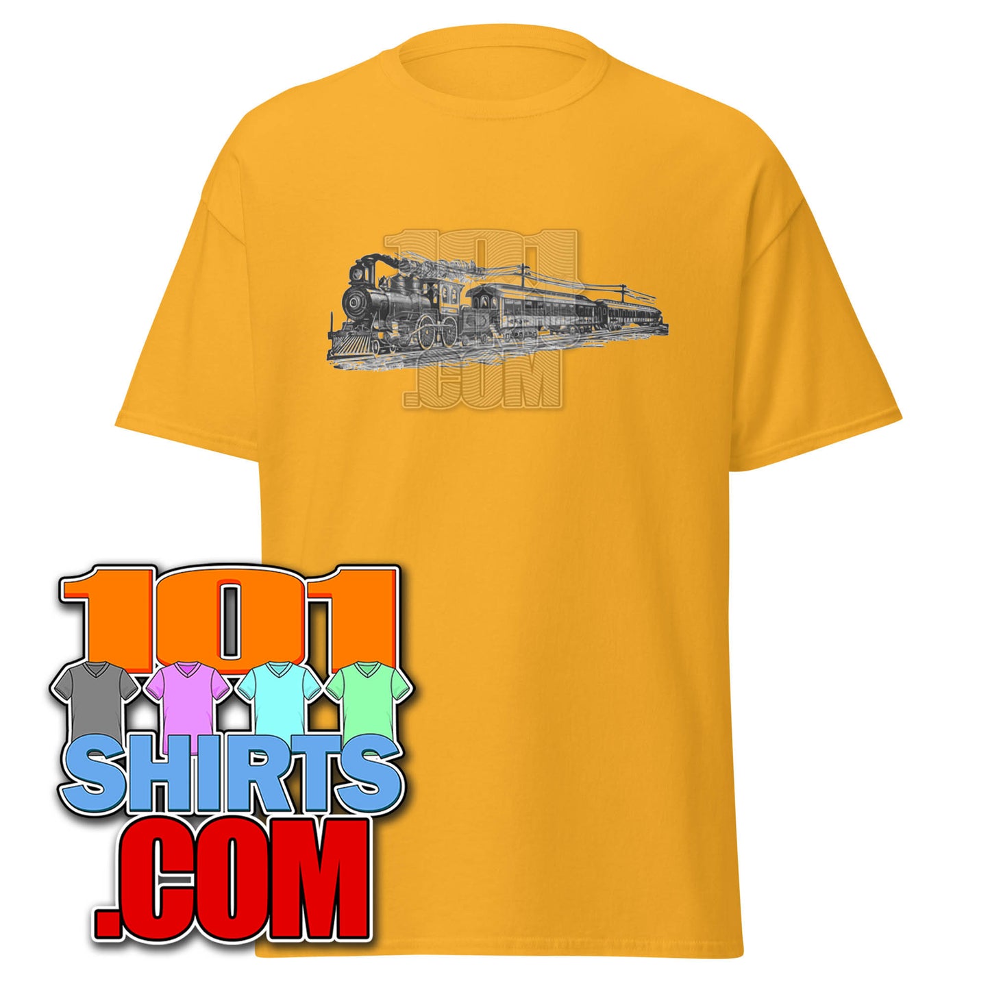 The Big Bang Theory Sheldon Cooper Yellow Vintage Train T-Shirt