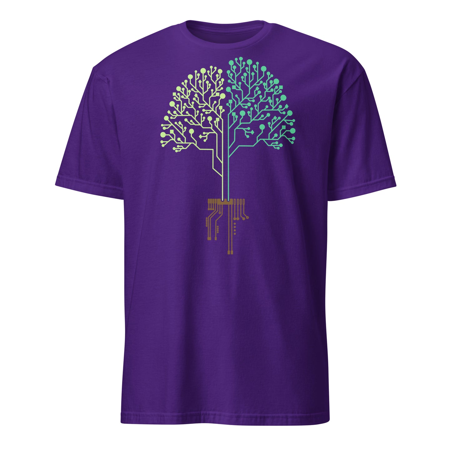 The Big Bang Theory Tech Tree Graphic Leonard Hof­s­tadter Purple T-Shirt