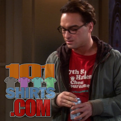 The Big Bang Theory Tee Leonard Hofstadter Red Chess T-Shirt