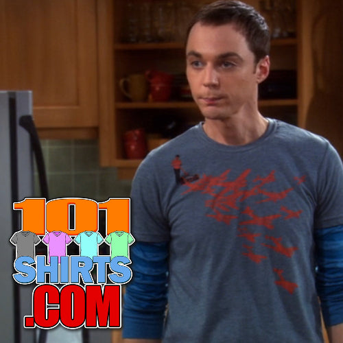The Big Bang Theory Tee Sheldon Cooper Mow-Em Down Shirt