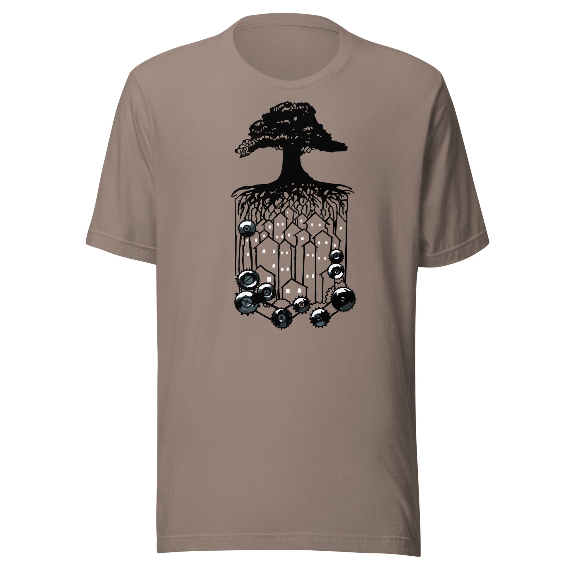 The Big Bang Theory Tree Roots Houses Gears Tee Leonard Hof­s­tadter T-Shirt
