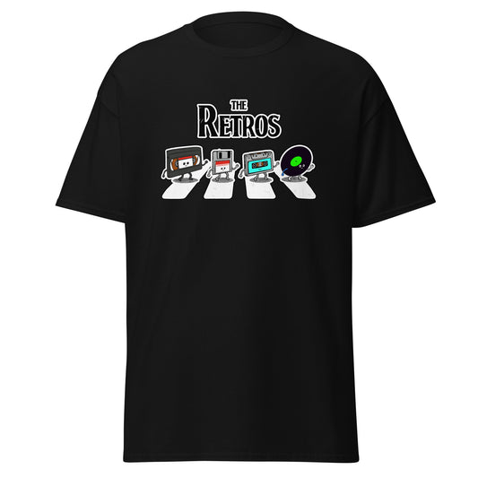 The Retros Cartoon Character VHS Video Cassete Floppy Disc Music Tape Vinyl LP  T-Shirt - 101 Shirt com
