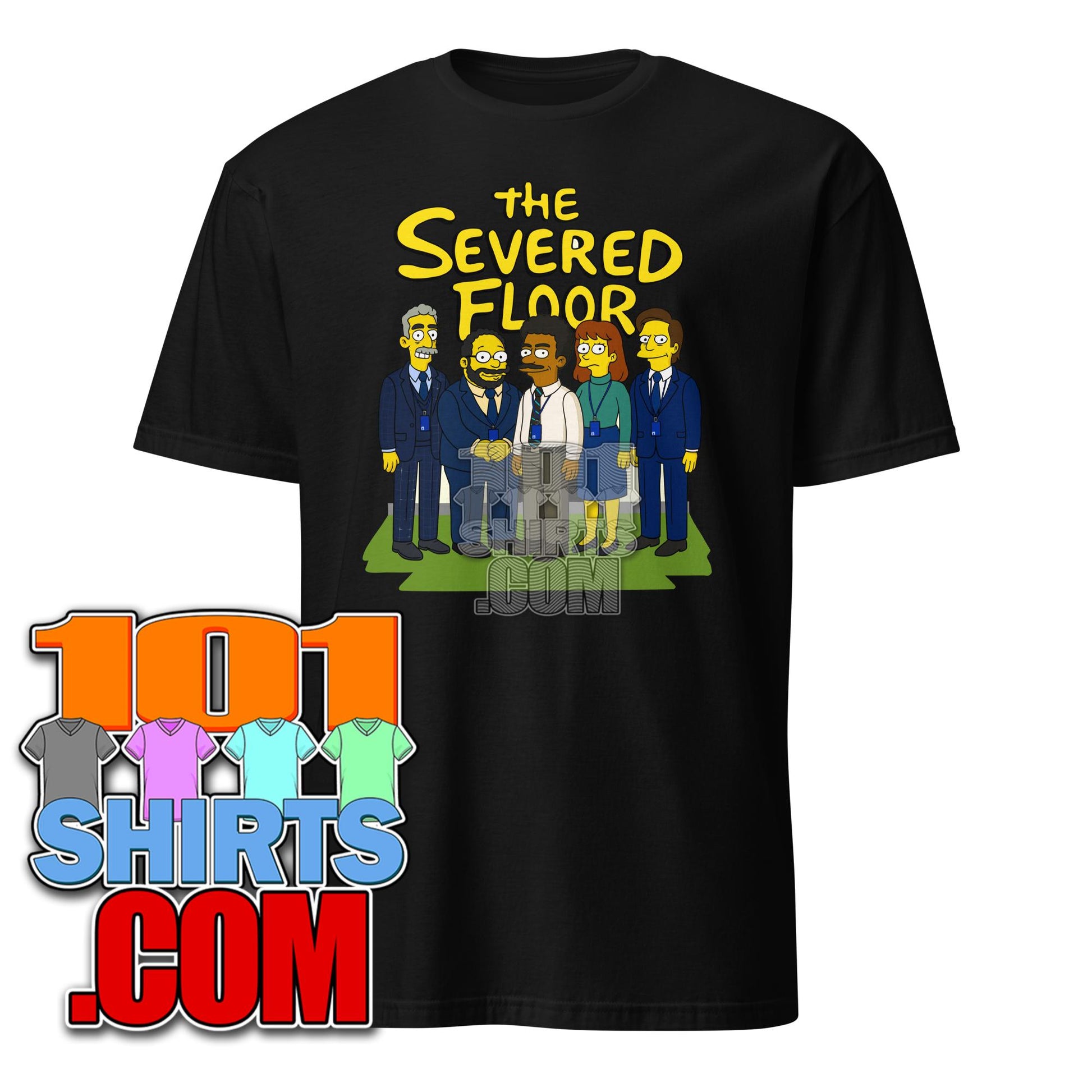 The Serverd Floor Severance TV Show The Simpsons Parody Funny T-Shirt 
