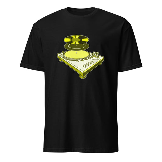 Turntable Dj Music Vinyl LP Design Print Art T-Shirt - 101 Shirt com
