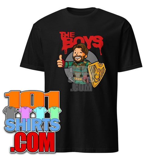 Vault Soldier Boy The Boys TV Series Vault Boy Fallout Parody Funny T-Shirt - 101SHIRTS