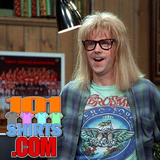 Wayne's World 2 Movie Aerosmith Aero Force One Logo T-Shirt