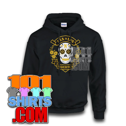 Wednesday Season 2 Dias De Los Muertos Skull  Hoodie