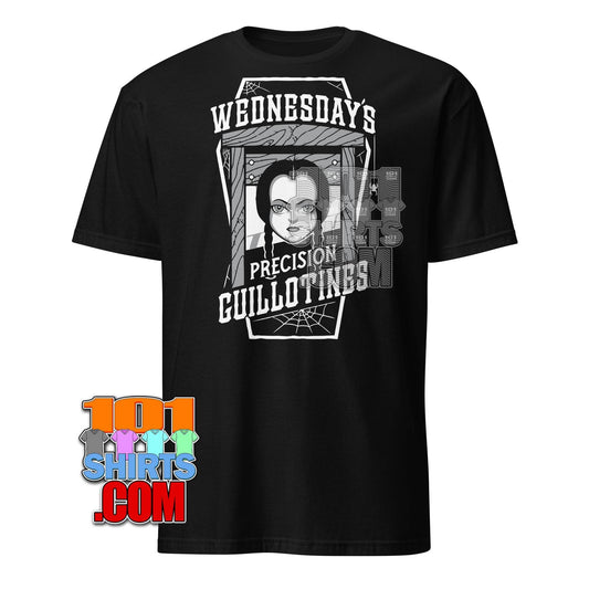 Wednesday Addams Guillotine T-Shirt Spooky Style for the Morbidly Chic Funny Tee - 101SHIRTS
