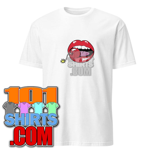 Aiden Wilde Argylle Sam Rockwell Spy Cherrybomb Cheery Bomb Mouth Cherrylips Lips Prop Replica Reprint Movie T-Shirt - 101SHIRTS