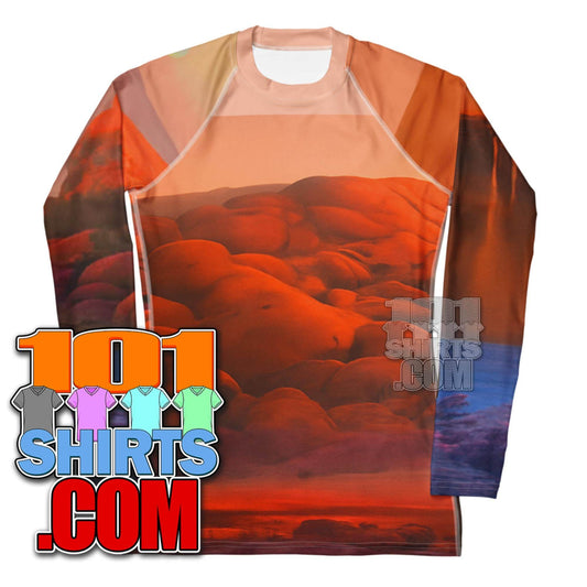 Colorfol Landscape Women Rash Guard Long Sleeve - 101SHIRTS