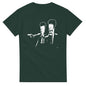 101SHIRTS black Beavis and Butt-Head parody t-shirt with cartoon characters holding guns