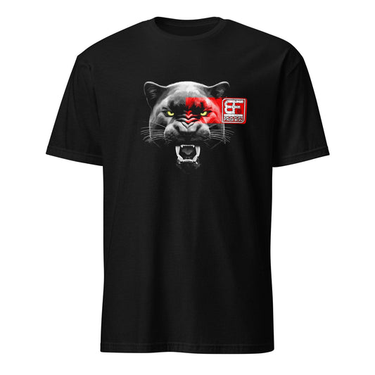 Angry Black Panther Cat Head Art Design Booomfashion T-Shirt - 101SHIRTS