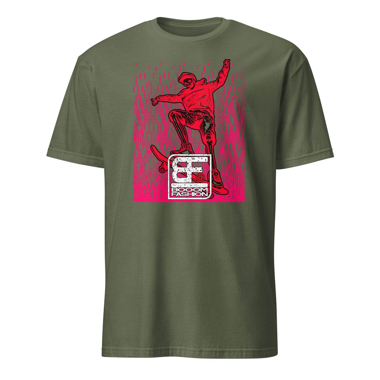 Cool Skateboard Skeleton T-Shirt Graphic Tee - 101SHIRTS