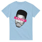 Light blue Fresh Prince of Bel Air T-Shirt featuring graphic face with pink FRESH banner