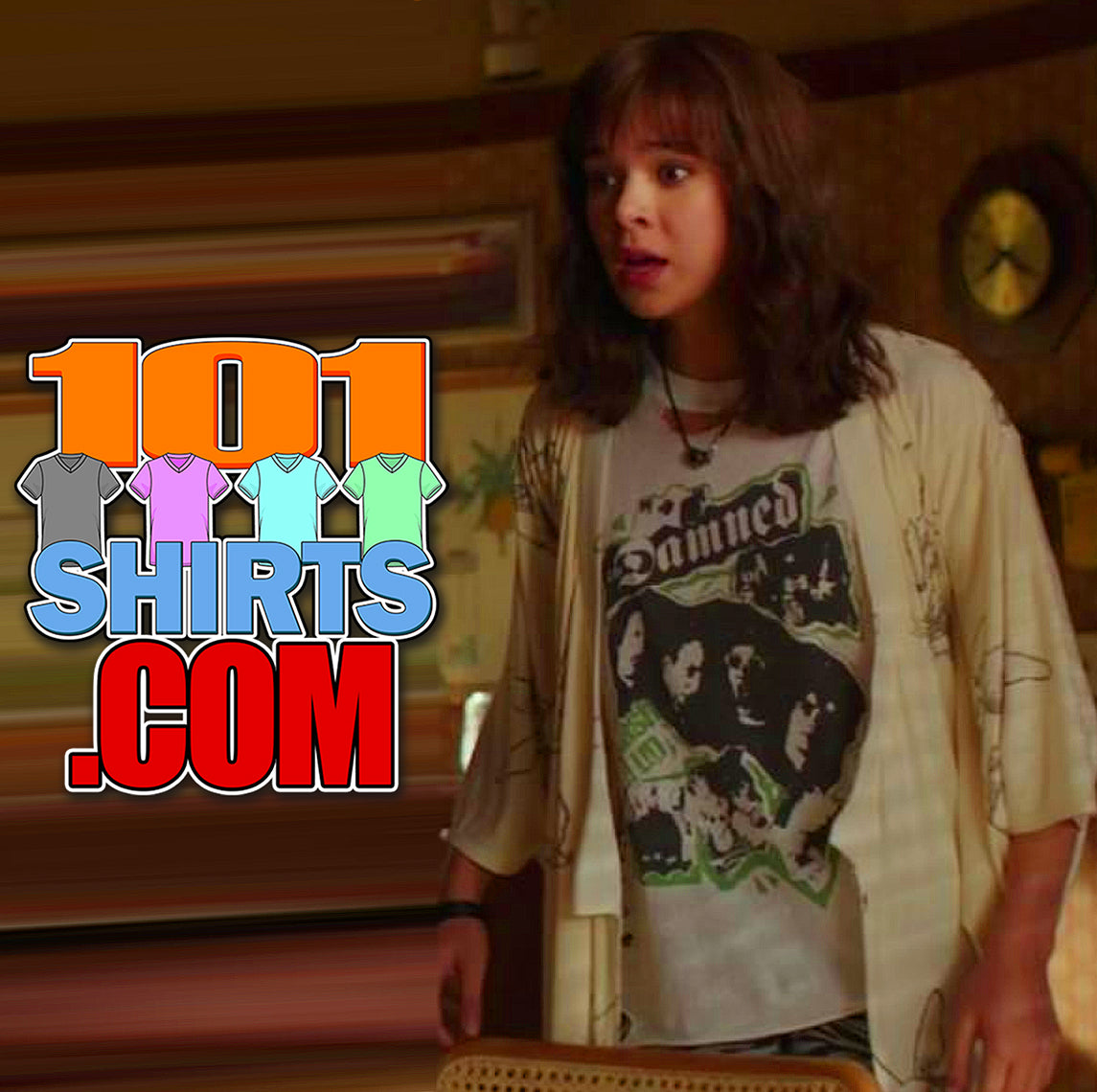 Bumblebee Movie Char­lie Wat­son Hailee Ste­in­feld The Damned SMASH IT UP 1980 White T-Shirt