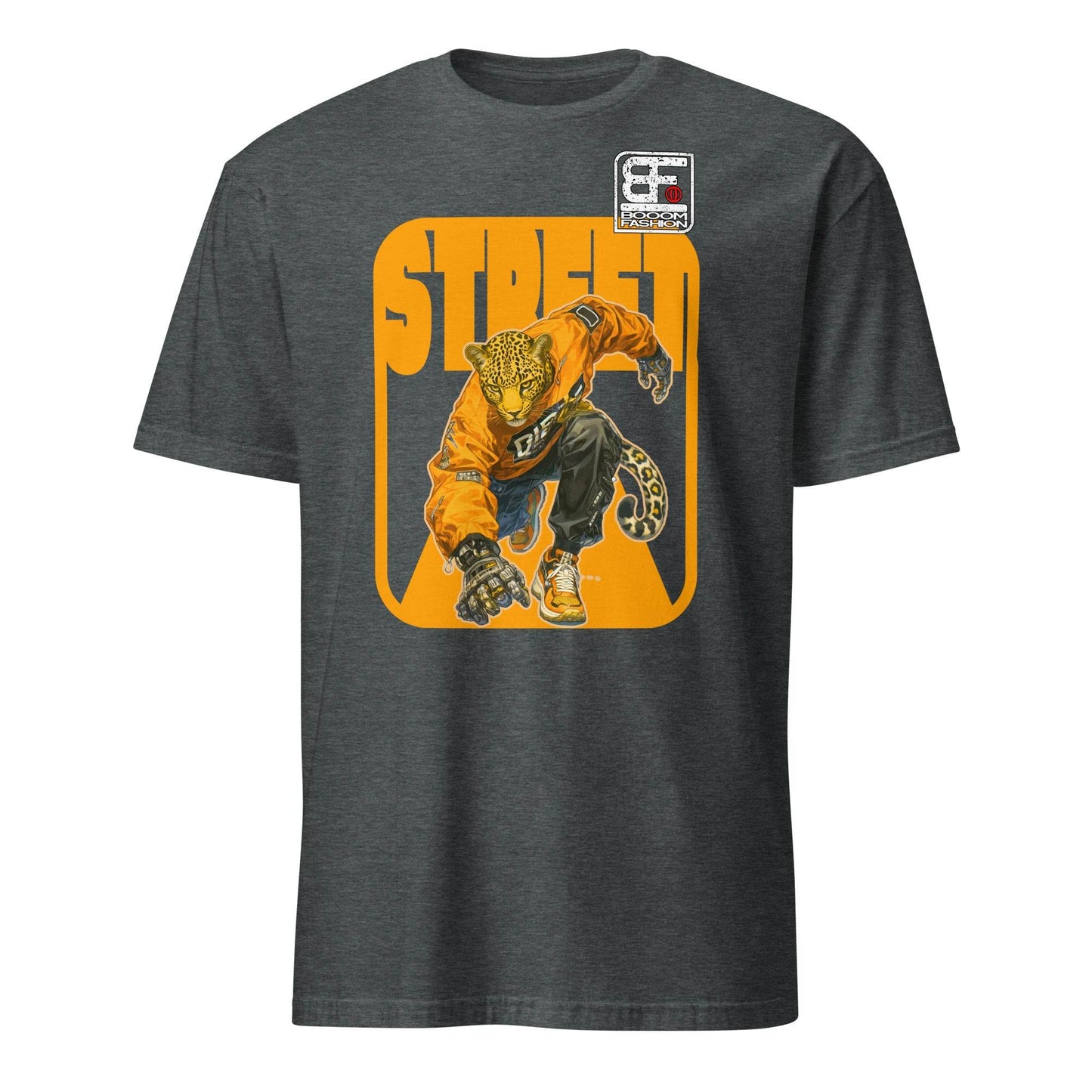 Cheetah Cat Person Hybrid Streetweare Cheetah Design Booomfashion T-Shirt - 101SHIRTS