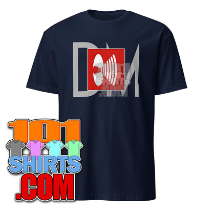 Navy blue Depeche Mode music t-shirt with band logo graphic from 101SHIRTS