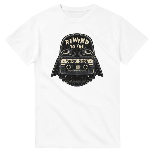 Darth Vader Rewind To The Dark Side Retro Music T-Shirt