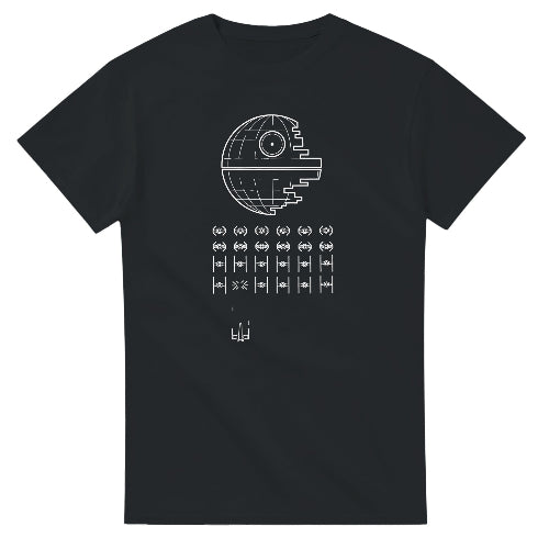 Death Star Arcade Retro T-Shirt Video Game SciFi Fan Tee
