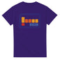 Purple Encom Flynn shirt from 101SHIRTS with retro colorful Encom logo graphic on front