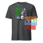 Funny British tea shirt featuring a bear drinking tea with text Tea Time Y'all Welcome in the UK