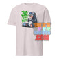 Funny British tea shirt featuring a bear drinking tea with the text Tea Time Y'all Welcome in the UK