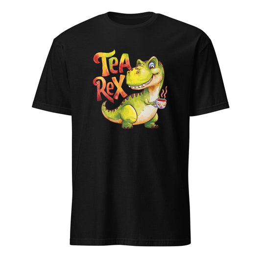 101SHIRTS Tea Rex Funny Dinosaur Graphic T-Shirt - 101SHIRTS