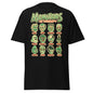 101SHIRTS funny Halloween movie monster shirt with cartoon monster faces and therapy theme on black T-shirt