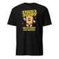 101SHIRTS adult humor graphic tee featuring a smiling toast character and funny text on black T-shirt