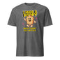 Gray adult humor graphic tee from 101SHIRTS with playful toast character and funny text design