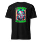 Funny zombie taylor swift halloween tee with colorful undead female face and I like men with brains text