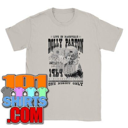 Hughie Campbell The Boys t-shirt featuring Dolly Parton vintage concert design in gray