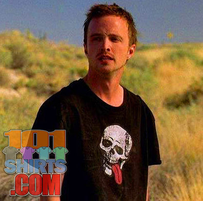 Breaking Bad TV Series Tee Skull Tongue Jesse Pinkman Black T-Shirt - 101SHIRTS