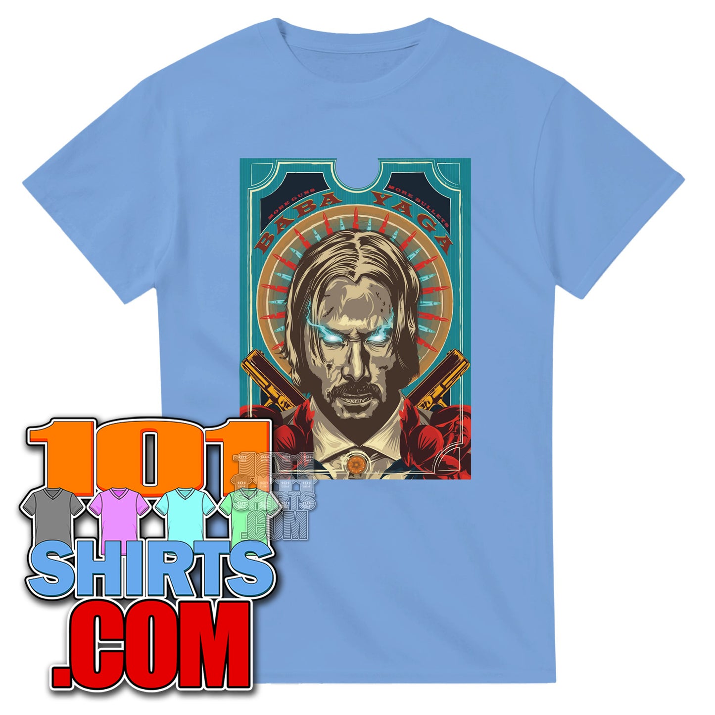 John Wick Baba Yaga T-Shirt | More Guns More Bullets Poster Tee