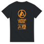 Black 101SHIRTS Linkin Park tour shirt 2025 with orange band logo and graphic design
