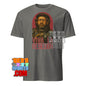 Gray Saw Gerrera Star Wars t-shirt featuring detailed graphic of Saw Gerrera with Viva La Rebellion text