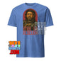 Blue Saw Gerrera Star Wars t-shirt featuring detailed graphic and Viva Rebellion text by 101SHIRTS