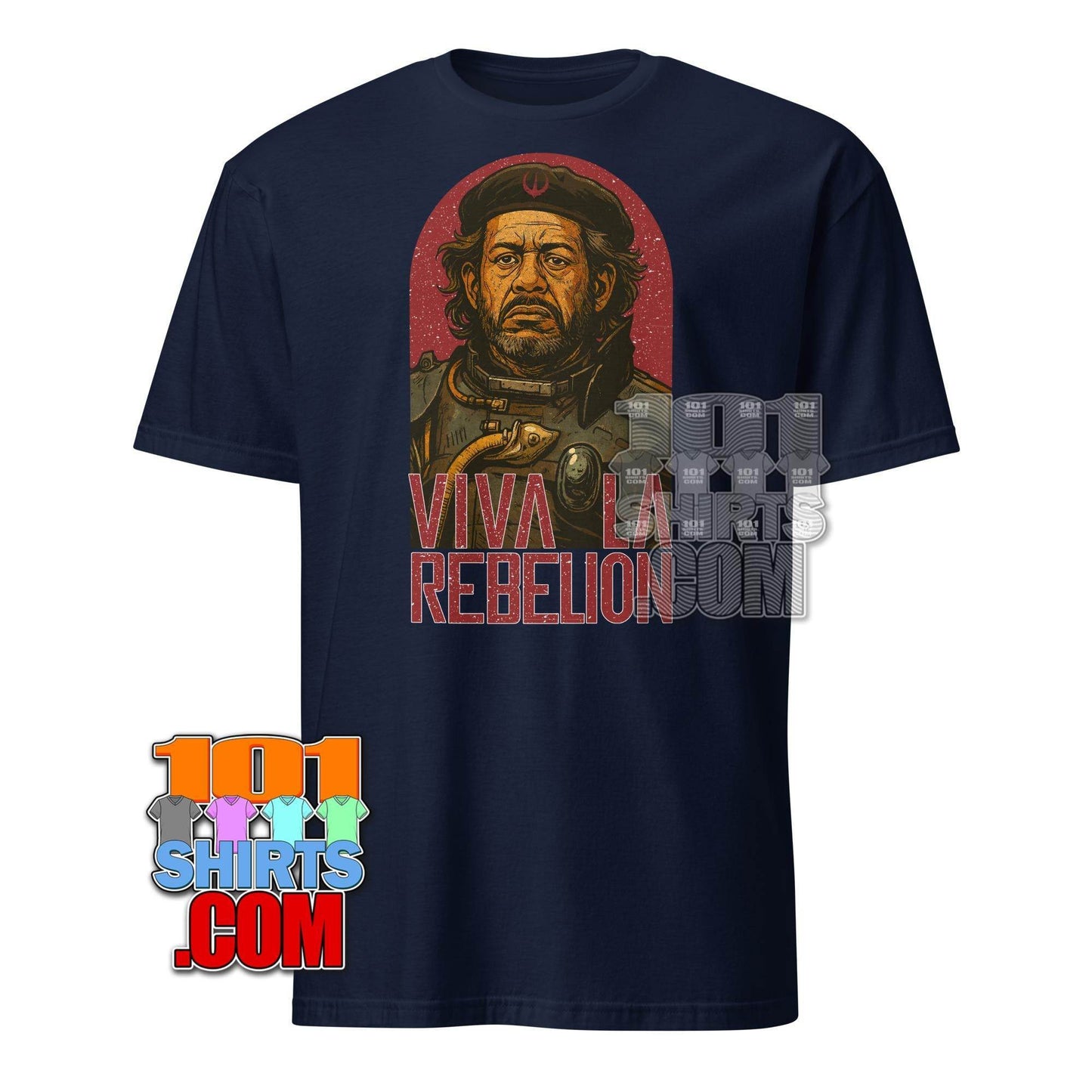 Navy Saw Gerrera Star Wars t-shirt with vintage style rebellion graphic by 101SHIRTS