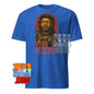 Saw Gerrera Star Wars t-shirt in blue featuring detailed graphic and rebellion text by 101SHIRTS