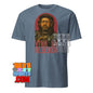 Saw Gerrera Star Wars t-shirt by 101SHIRTS featuring a graphic of Saw Gerrera with viva la rebelion text