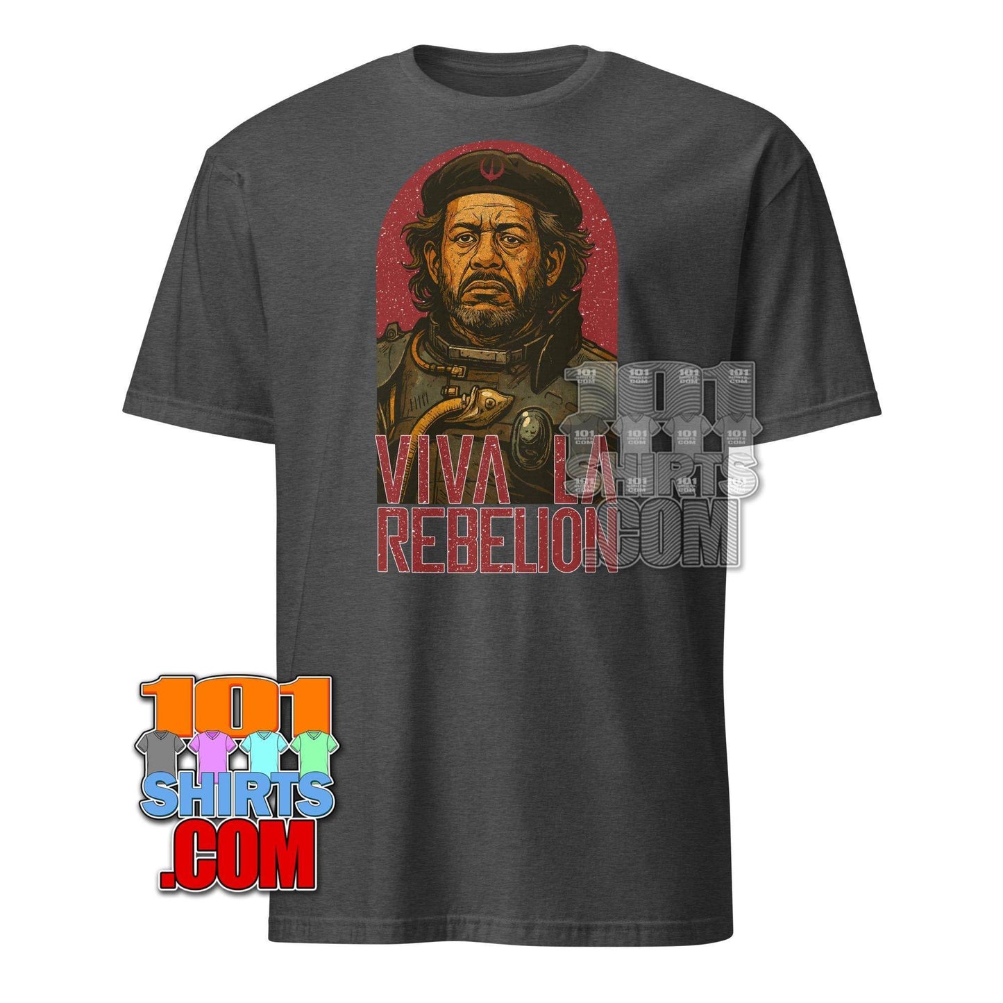 Saw Gerrera Star Wars t-shirt with detailed graphic and vivid rebellion design by 101SHIRTS