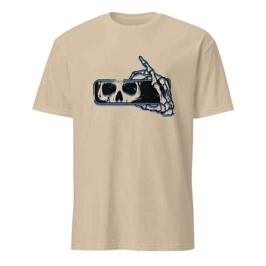 101SHIRTS Skull Rear View Mirror T-Shirt - Unique Skull Design - 101SHIRTS