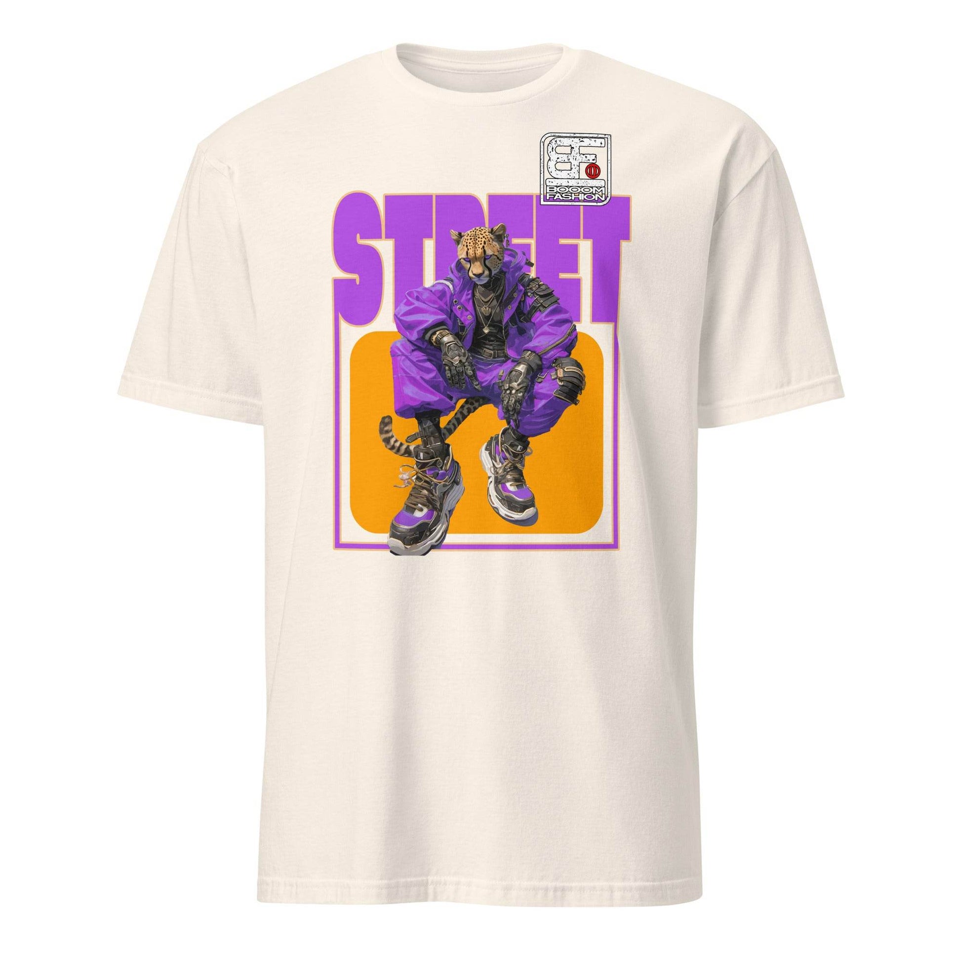 Cheetah Cat Person Hybrid Streetweare Cheetah Design Booomfashion T-Shirt - 101SHIRTS