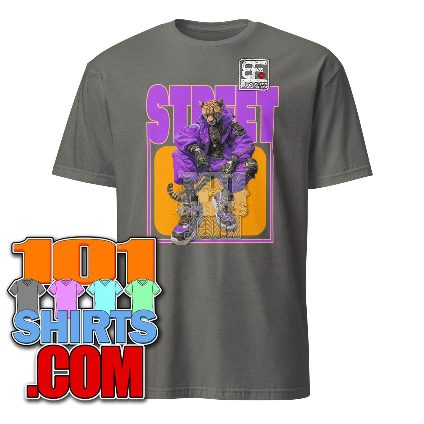 Cheetah Cat Person Hybrid Streetweare Cheetah Design Booomfashion T-Shirt - 101SHIRTS