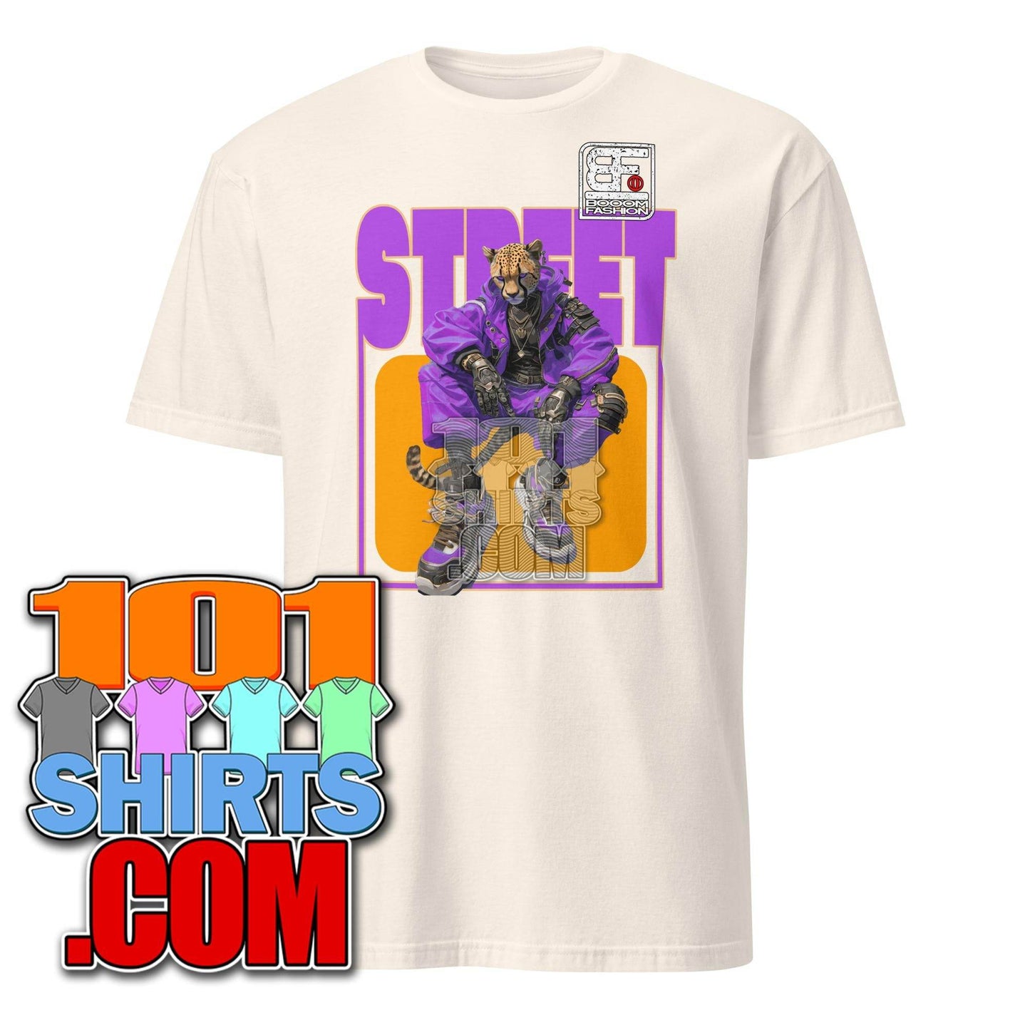 Cheetah Cat Person Hybrid Streetweare Cheetah Design Booomfashion T-Shirt - 101SHIRTS