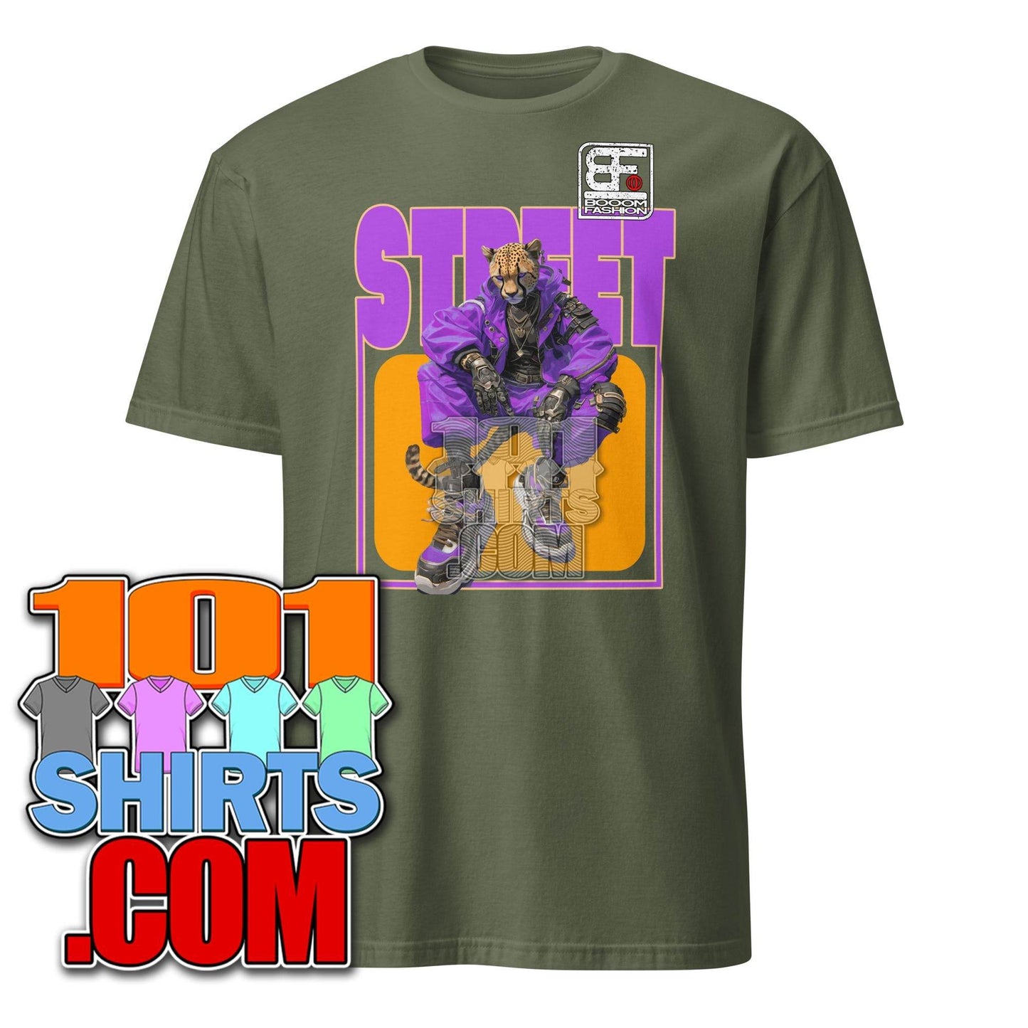 Cheetah Cat Person Hybrid Streetweare Cheetah Design Booomfashion T-Shirt - 101SHIRTS