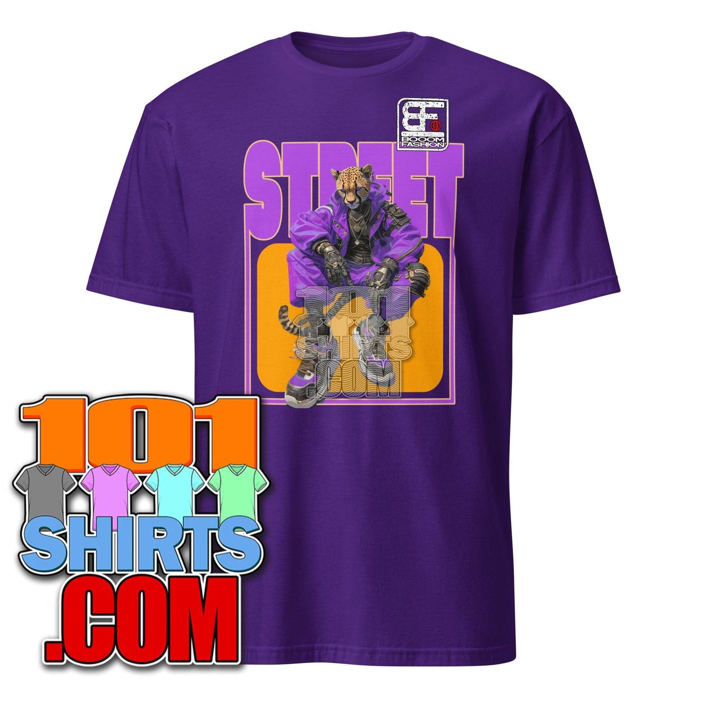 Cheetah Cat Person Hybrid Streetweare Cheetah Design Booomfashion T-Shirt - 101SHIRTS
