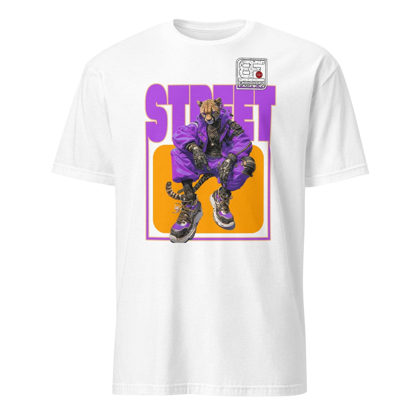 Cheetah Cat Person Hybrid Streetweare Cheetah Design Booomfashion T-Shirt - 101SHIRTS