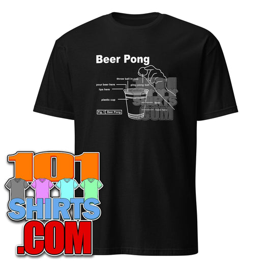 Beer Pong T-Shirt: Funny Drinking Game & Party Tee - 101SHIRTS