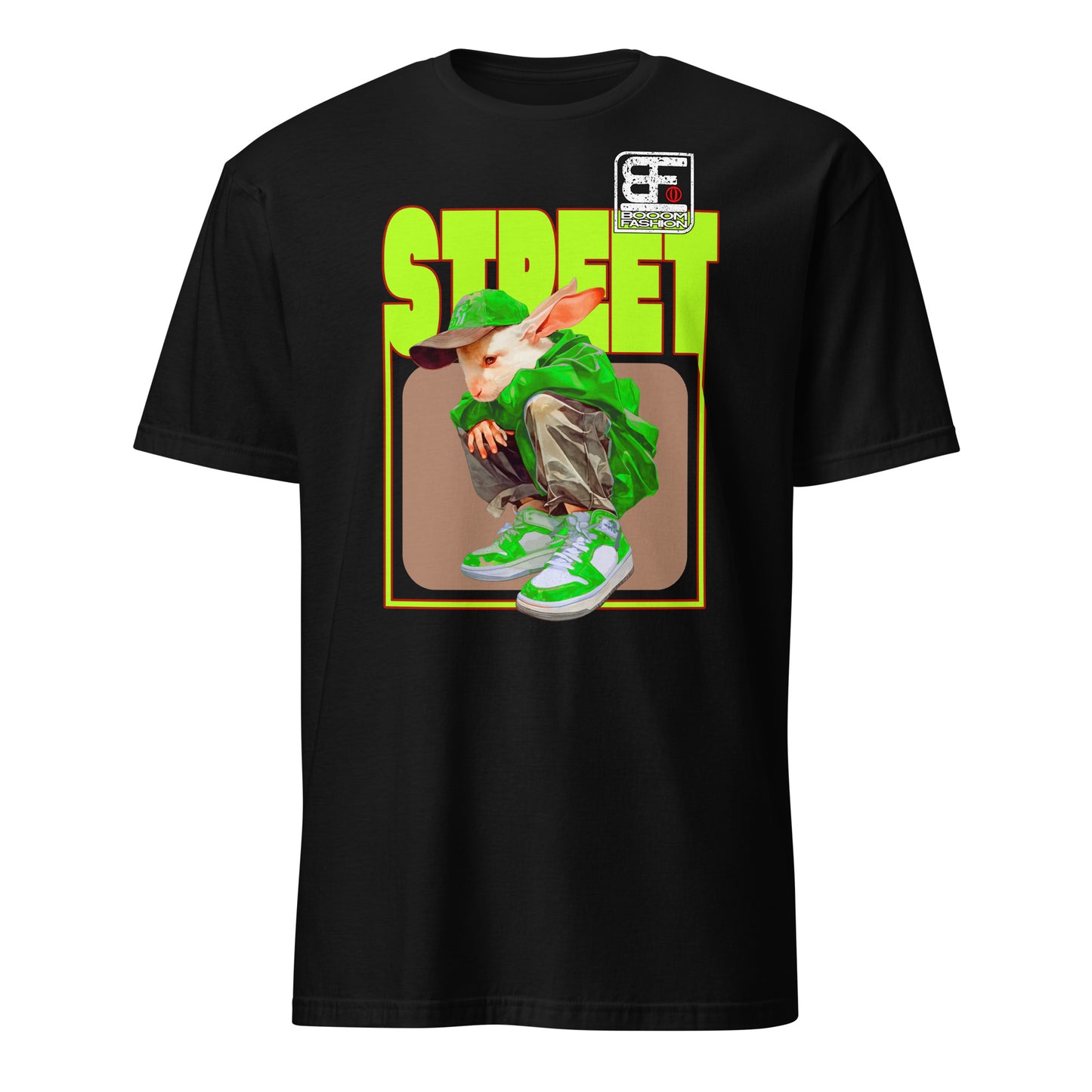 White Bunny Person Hybrid Streetweare White Bunny Human Body Art Design Booomfashion Unisex T-Shirt